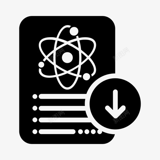 科学文献笔记论文图标svg_新图网 https://ixintu.com 科学文献下载 笔记 论文