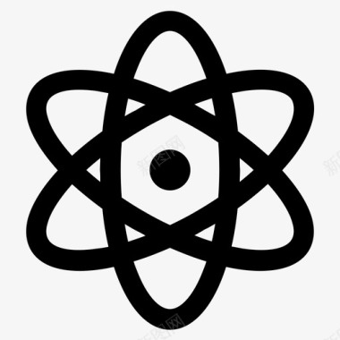 科学原子化学图标图标