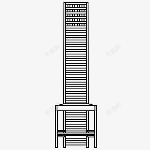 山寨椅山屋椅建筑图标svg_新图网 https://ixintu.com 家具 山寨椅 山屋椅 建筑 时尚 设计 设计椅 麦金塔