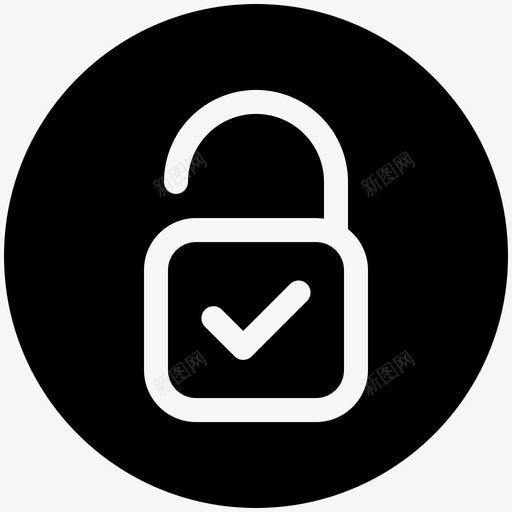安全锁图标锁激活打开锁svg_新图网 https://ixintu.com 安全 安全锁图标 打开锁 解锁 锁定安全图标集 锁激活
