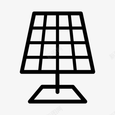 太阳能板清洁能源图标图标