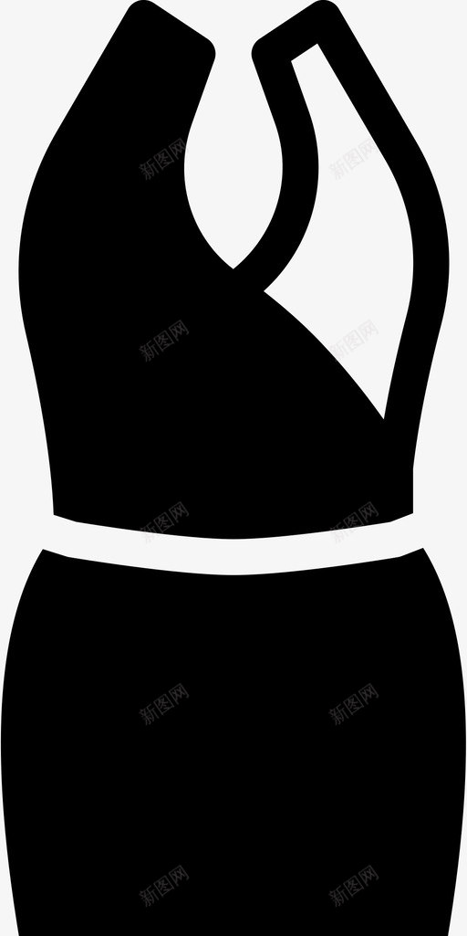 服装时尚女性图标svg_新图网 https://ixintu.com 女性 时尚 时尚偶像女性服装固体 服装