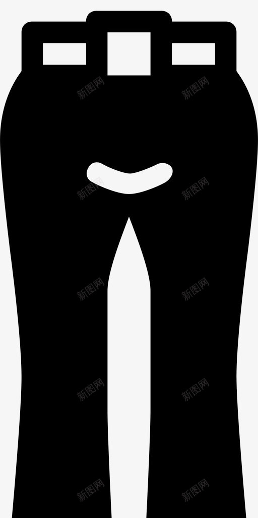 喇叭裤服装时尚图标svg_新图网 https://ixintu.com 喇叭裤 女人 时尚 时尚偶像女装固体 服装