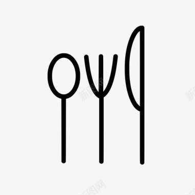 餐具食物叉子图标图标
