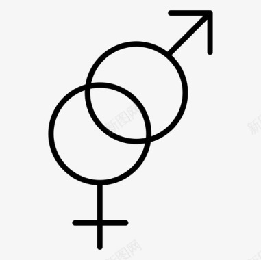 性别性别符号男性和女性图标图标