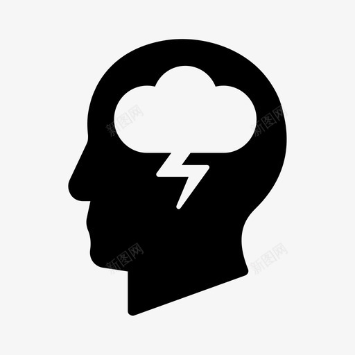 头脑风暴活动创造力图标svg_新图网 https://ixintu.com 创造力 大脑活动 头脑 头脑风暴 活动