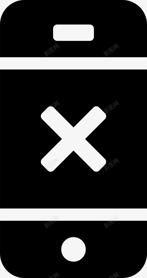 手机已拒绝已关闭设备图标svg_新图网 https://ixintu.com 互联网 屏幕 屏幕已填充 已关闭 手机 手机已拒绝 设备
