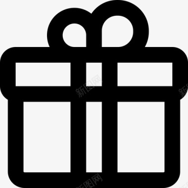 礼品盒奖金免费图标图标