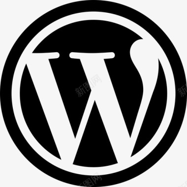 Wordpress徽标社交管理用户界面图标图标