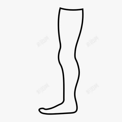 腿身体人图标svg_新图网 https://ixintu.com 人 腿 行走 身体 部分