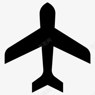 飞机喷气式飞机旅行图标图标