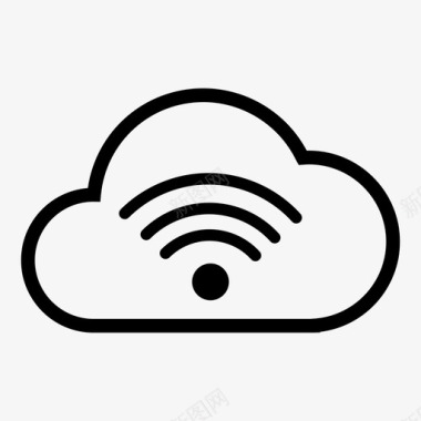 云wifi连接互联网图标图标