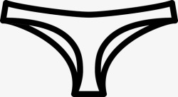 时尚衣服的男女内裤衣服时尚图标高清图片
