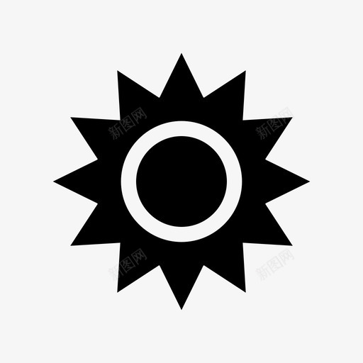 太阳恒星启动图标svg_新图网 https://ixintu.com 启动图标 太阳 恒星