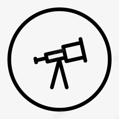 望远镜双筒望远镜玻璃图标图标