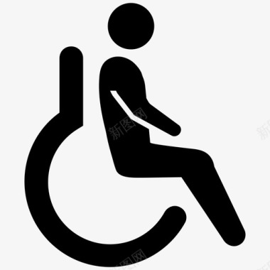 无障碍残疾人患者图标图标