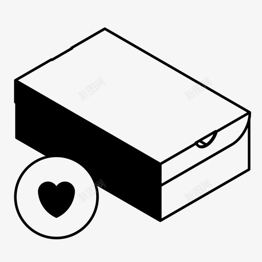 鞋盒添加到列表送货图标svg_新图网 https://ixintu.com 最喜欢的订单 添加到列表 爱储存 爱购物 盒子 送货 鞋盒