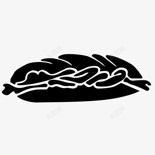 巴马法式面包半圆面包图标svg_新图网 https://ixintu.com 三明治 半圆面包 巴马 快餐 法式面包 越南