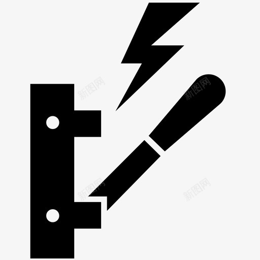 开关电源控制电动图标svg_新图网 https://ixintu.com 开关电源 控制 杠杆 电动 震动