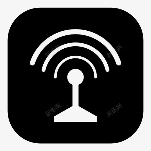 wifi信号天线wifi天线图标svg_新图网 https://ixintu.com wifi信号 wifi天线 天线