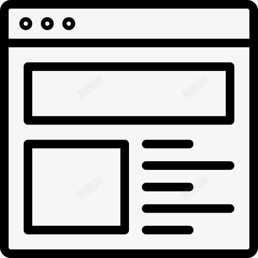 浏览器和web布局界面网页图标svg_新图网 https://ixintu.com 浏览器和web布局 界面 细线图标浏览器和web布局 网页