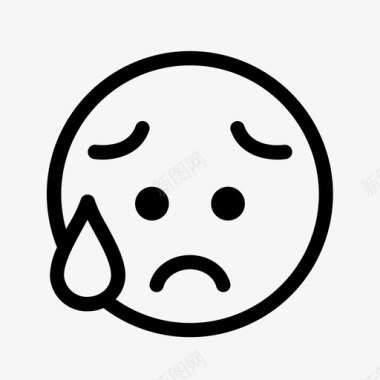 压力表情符号表情符号悲伤图标图标
