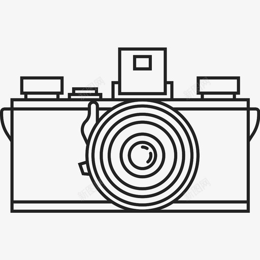 柯达35相机镜头图标svg_新图网 https://ixintu.com 柯达35 照片 相机 镜头