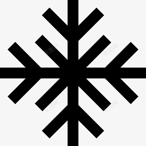 冷冻雪图标svg_新图网 https://ixintu.com 冬天 冷 冻 雪 雪花