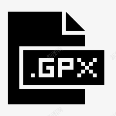 gpx扩展名文件图标图标