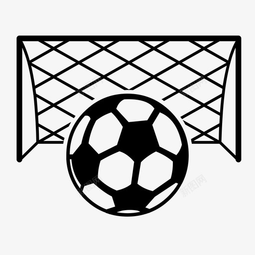 足球目标球足球图标svg_新图网 https://ixintu.com 球 足球 足球图标集 足球目标 运动