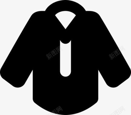 衬衫衣服时尚图标图标