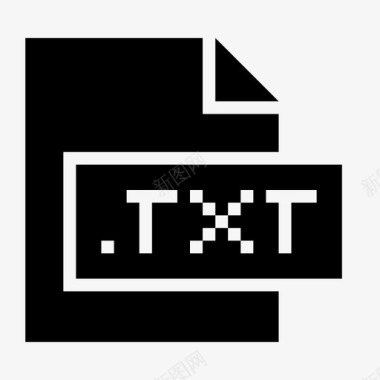 txt扩展名文件图标图标