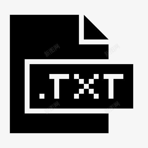 txt扩展名文件图标svg_新图网 https://ixintu.com txt 扩展名 文件 文件格式和扩展名glyph 格式