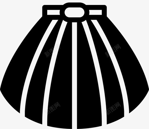 裙子衣服时尚图标svg_新图网 https://ixintu.com 女人 女人的衣服固体 时尚 衣服 裙子