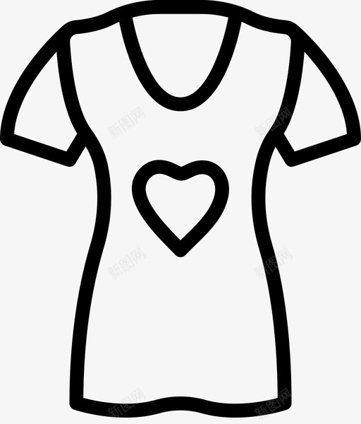 衬衫衣服时尚图标svg_新图网 https://ixintu.com 女人 时尚 漂亮女人衣服轮廓 衣服 衬衫