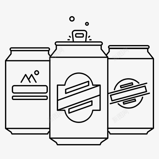 啤酒罐酒类饮料图标svg_新图网 https://ixintu.com 啤酒罐 果汁 酒类 饮料 饮料及饮料生产线