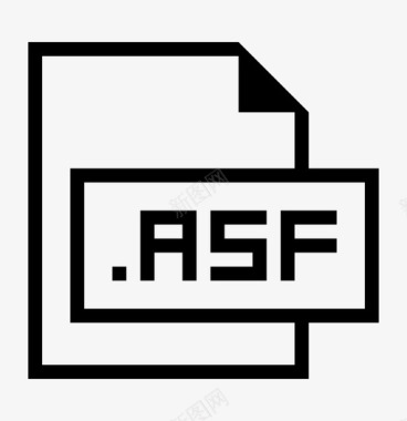 asf文件扩展名格式图标图标