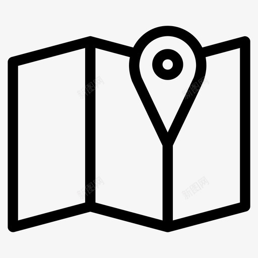 路线图方向地图图标svg_新图网 https://ixintu.com 地图 方向 街道地图 路线图