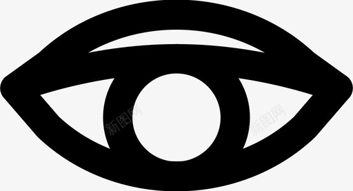人眼视图视觉图标svg_新图网 https://ixintu.com 人眼 人眼md轮廓 视图 视觉