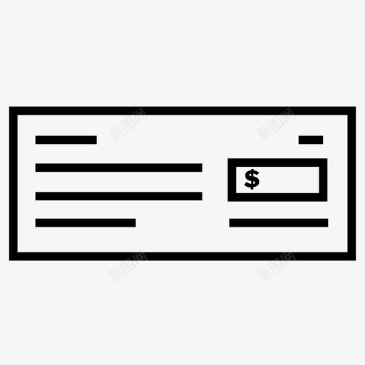 支票空白支票支票簿图标svg_新图网 https://ixintu.com 支票 支票簿 空白支票 货币 钱