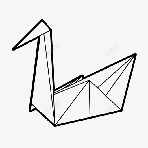 折纸天鹅儿童工艺品图标svg_新图网 https://ixintu.com 儿童 工艺品 折纸 折纸天鹅 日本传统 游戏