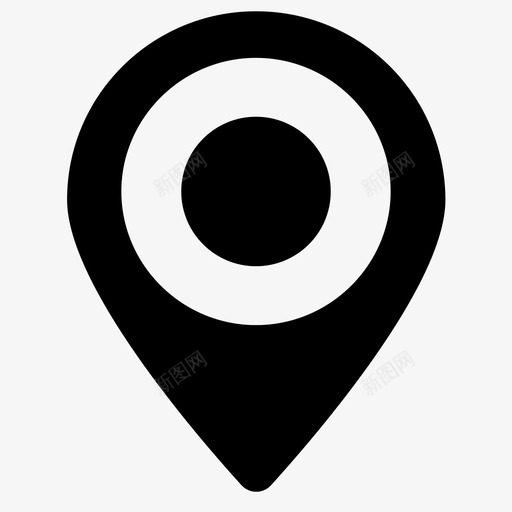 位置地图大头针图标svg_新图网 https://ixintu.com 位置 地图 地点 大头针