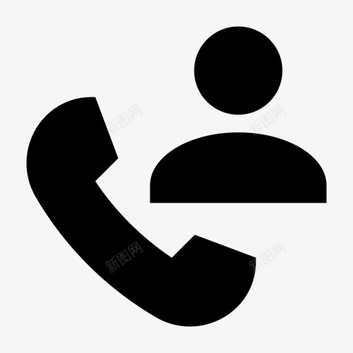 电话联系电话扁平图标svg_新图网 https://ixintu.com 扁平 电话 电话联系