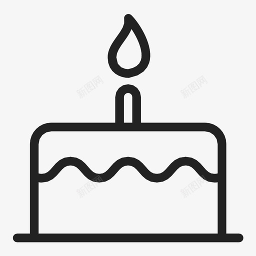 生日蛋糕蜡烛蛋糕甜甜的图标svg_新图网 https://ixintu.com 甜甜的 生日蛋糕 蜡烛蛋糕