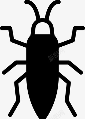 臭虫昆虫自然图标图标