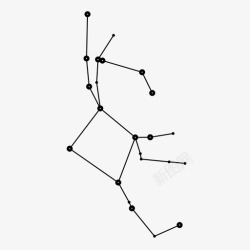 飞马座飞马构图星座图标高清图片