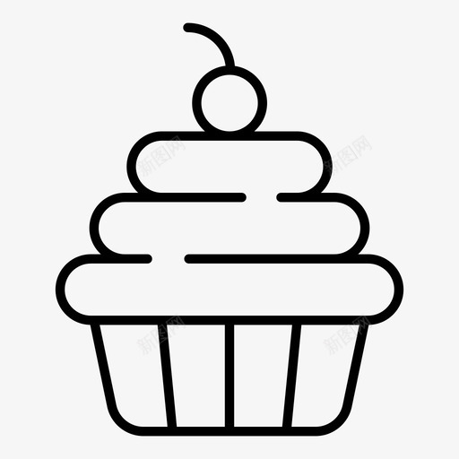 蛋糕面包店甜点图标svg_新图网 https://ixintu.com 派 甜点 蛋糕 面包店 食物