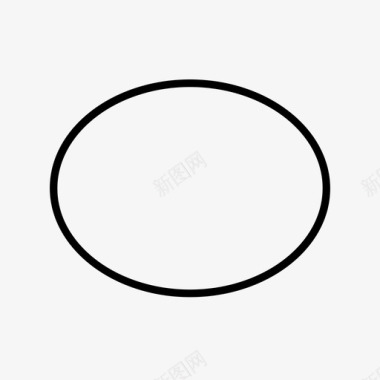 椭圆几何数学图标图标