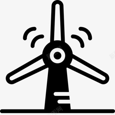 风电机组生态工业图标图标