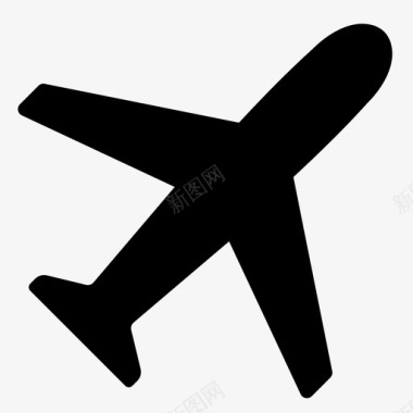 飞机航班公路图标图标